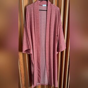 Burnt Orange Patterned Kimono